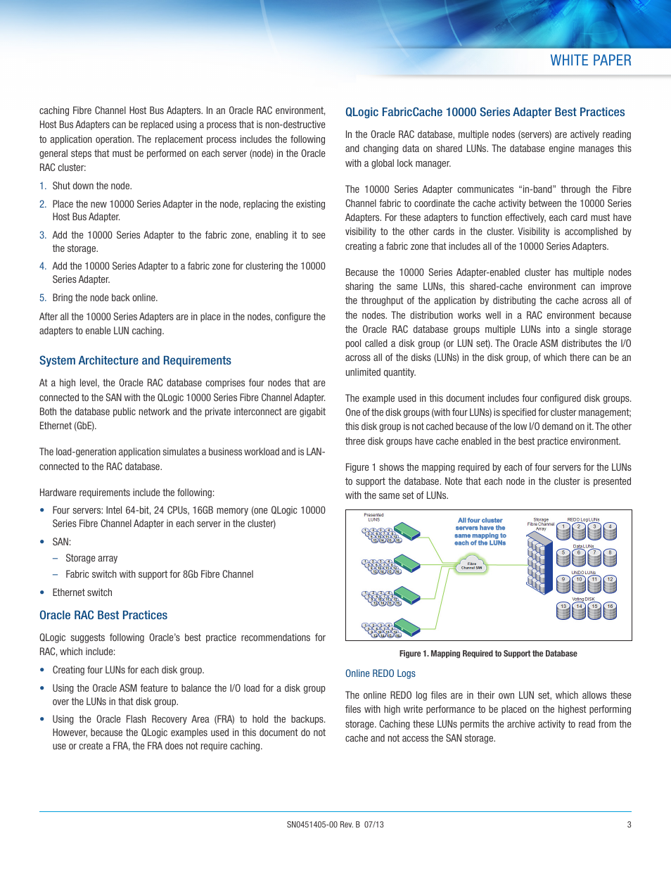 White paper | QLogic 10000 Series Realize Significant Performance Gains in Oracle RAC with QLogic FabricCache User Manual | Page 3 / 7