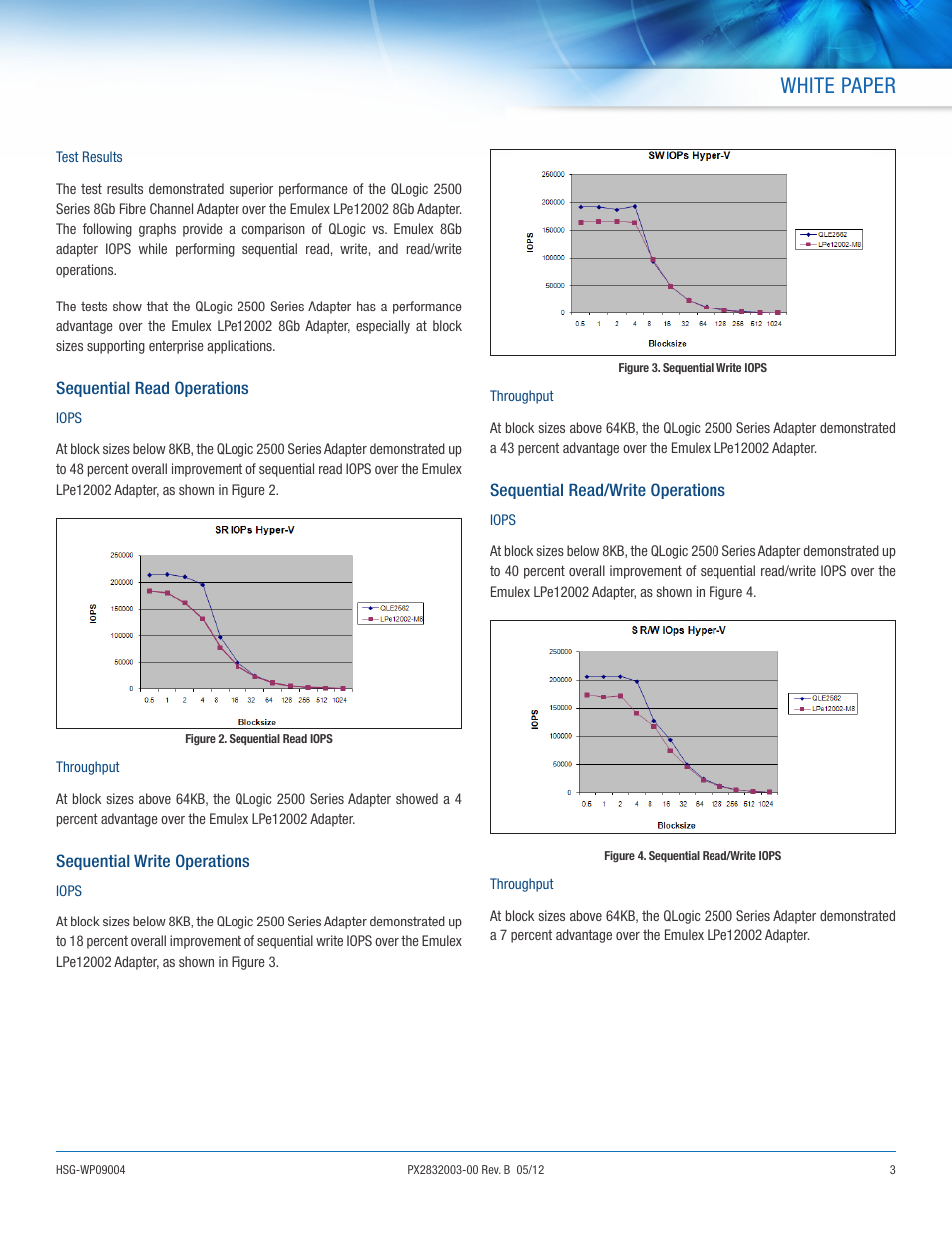 White paper | QLogic 2500 Series 8Gb Fibre Channel Adapter of Choice in Microsoft Hyper-V Environments User Manual | Page 3 / 7