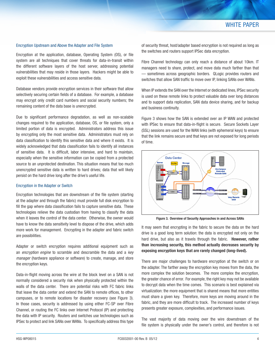 White paper | QLogic 2500 Series Data-at-Rest Encryption Addresses SAN Security Requirements User Manual | Page 4 / 6