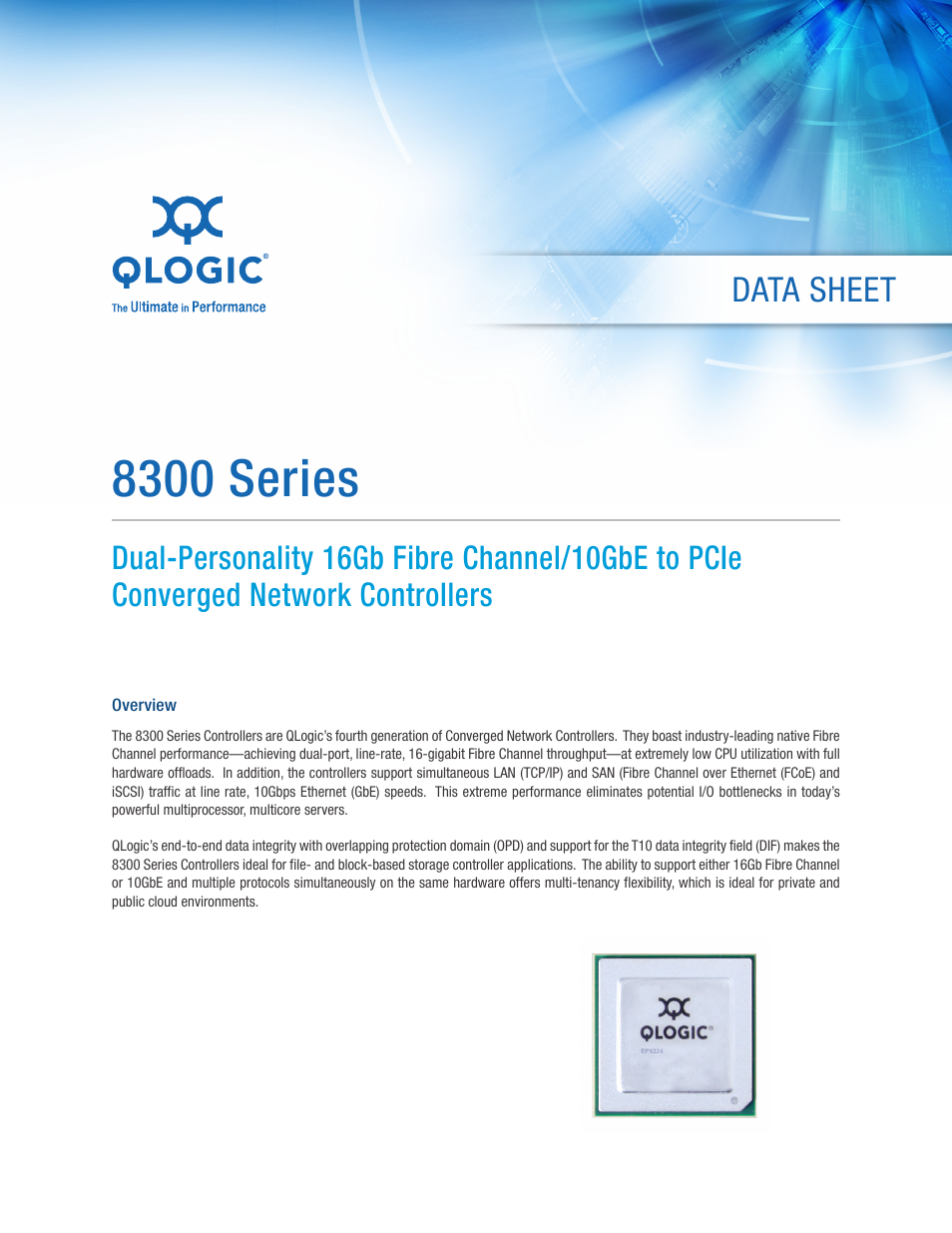 QLogic 8300 Series Controller User Manual | 4 pages