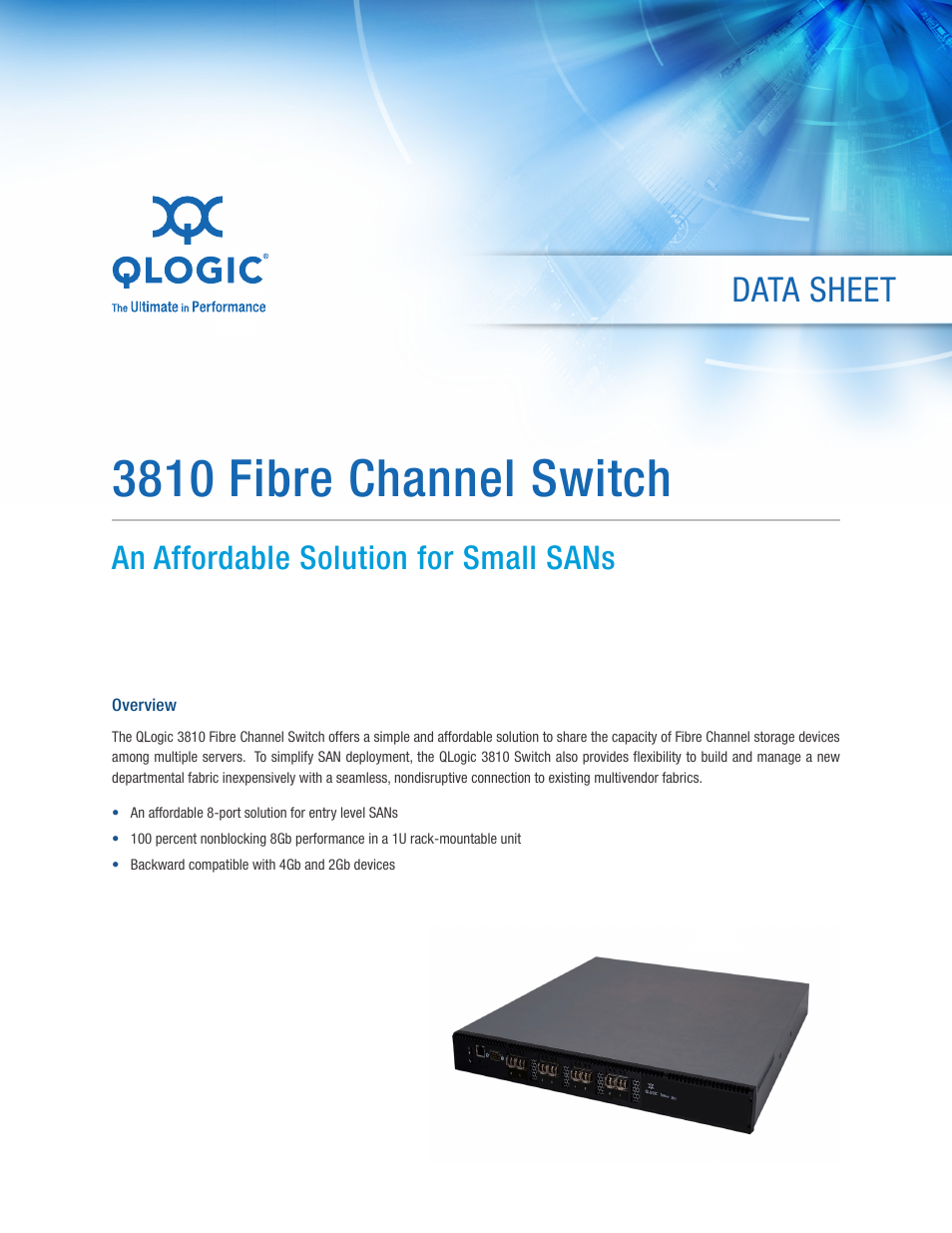 QLogic 3810 User Manual | 4 pages