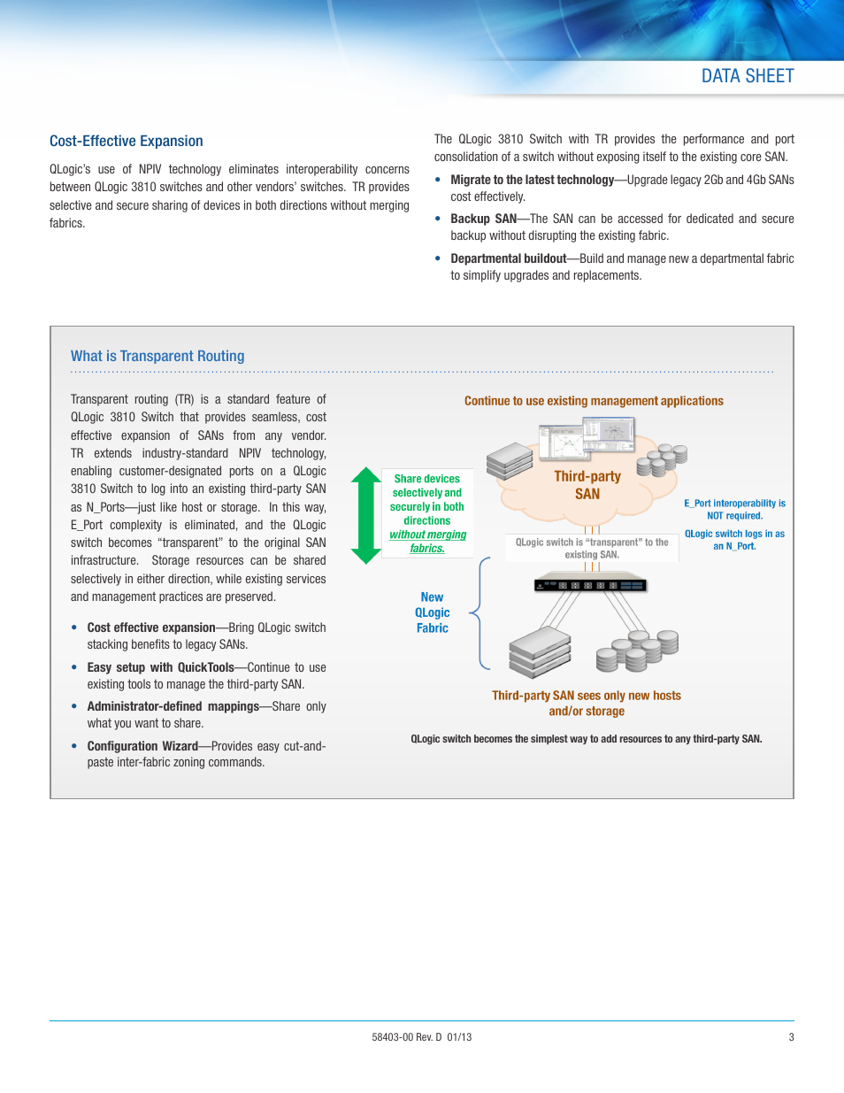Data sheet | QLogic 3810 User Manual | Page 3 / 4