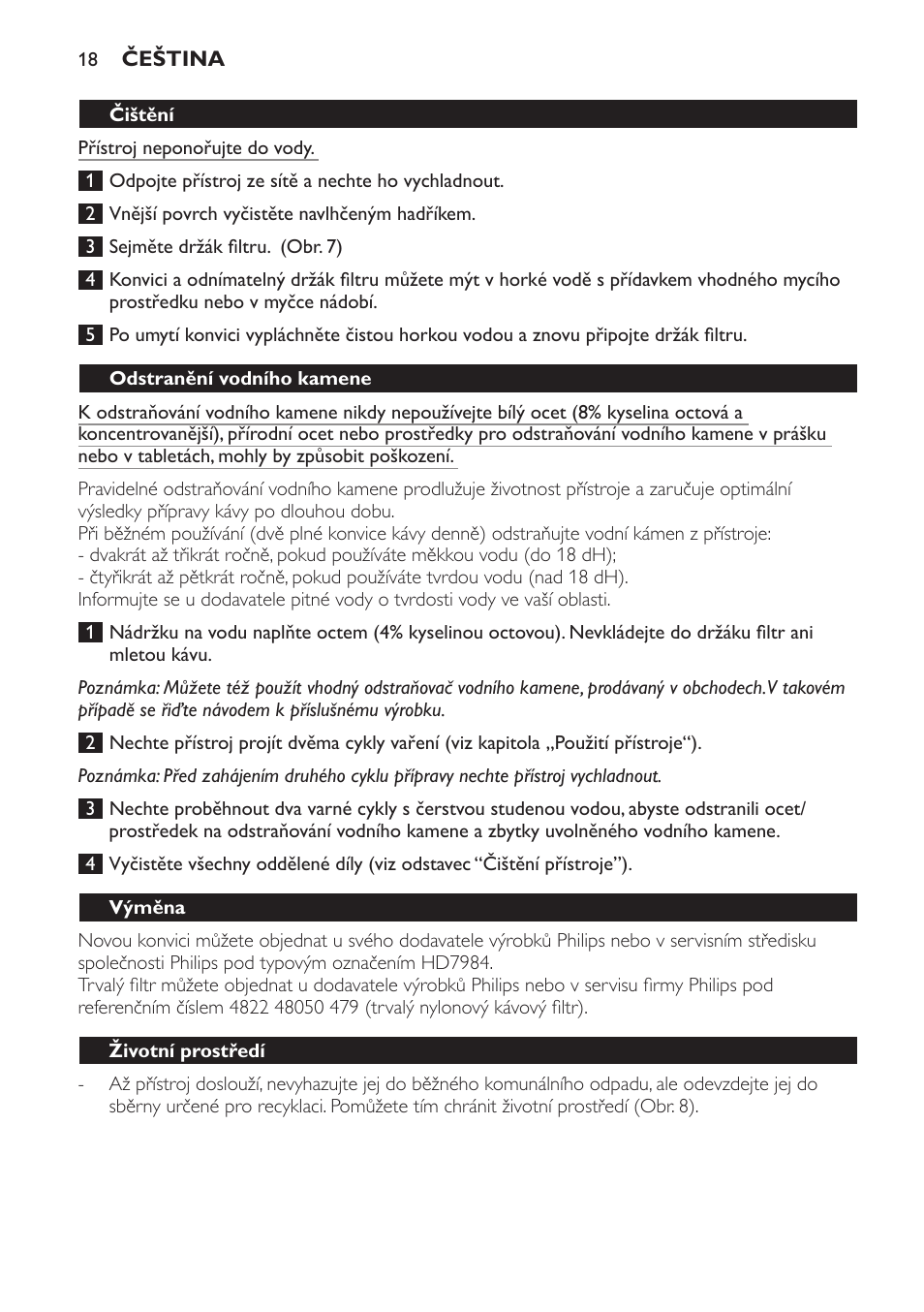 Philips HD7584 User Manual | Page 18 / 118