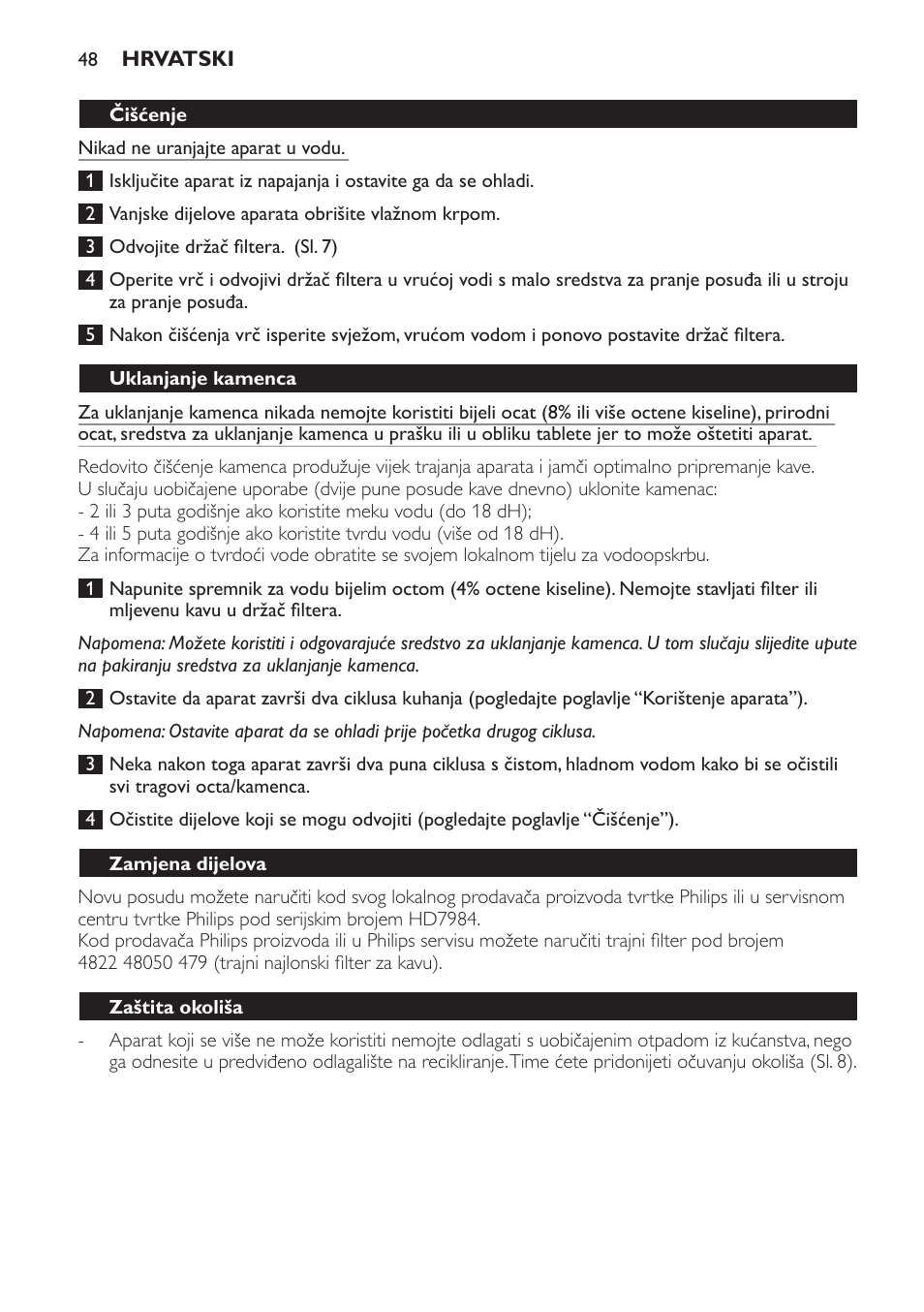 Philips HD7584 User Manual | Page 48 / 118