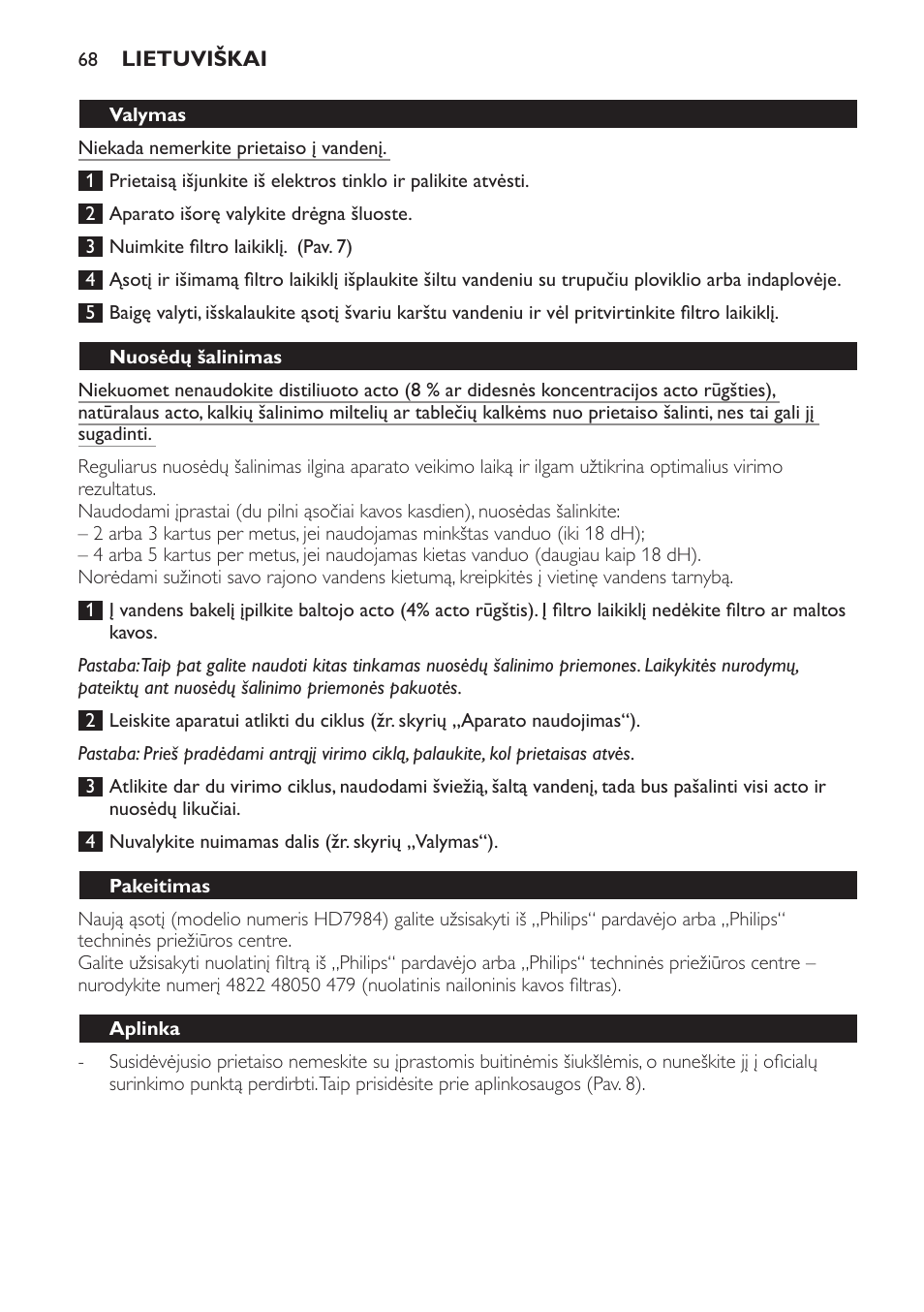 Philips HD7584 User Manual | Page 68 / 118