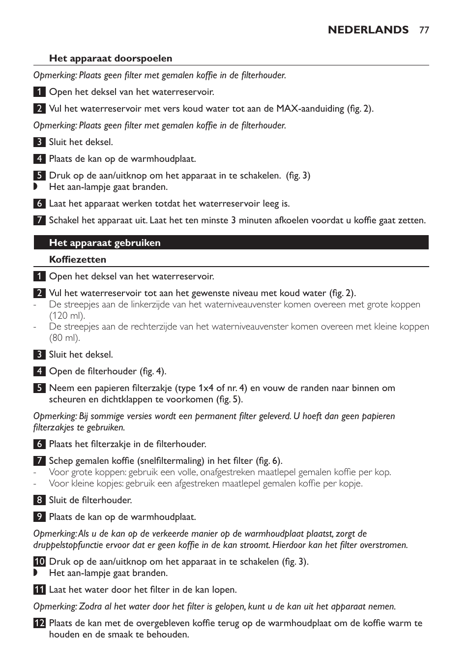 Philips HD7584 User Manual | Page 77 / 118