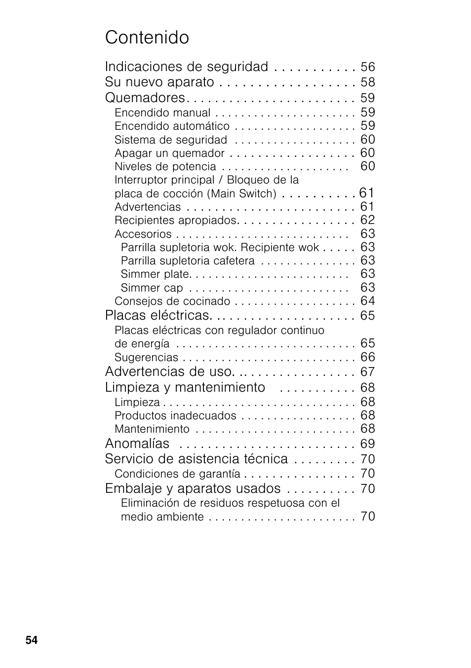 Bosch PCC615B90E Placa de gas 60 cm de ancho Acero inoxidable EAN 4242002487960 User Manual | Page 53 / 86