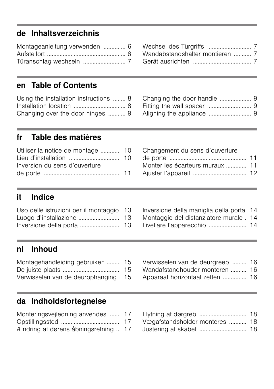 Bosch KDV47VL30 User Manual | Page 2 / 54