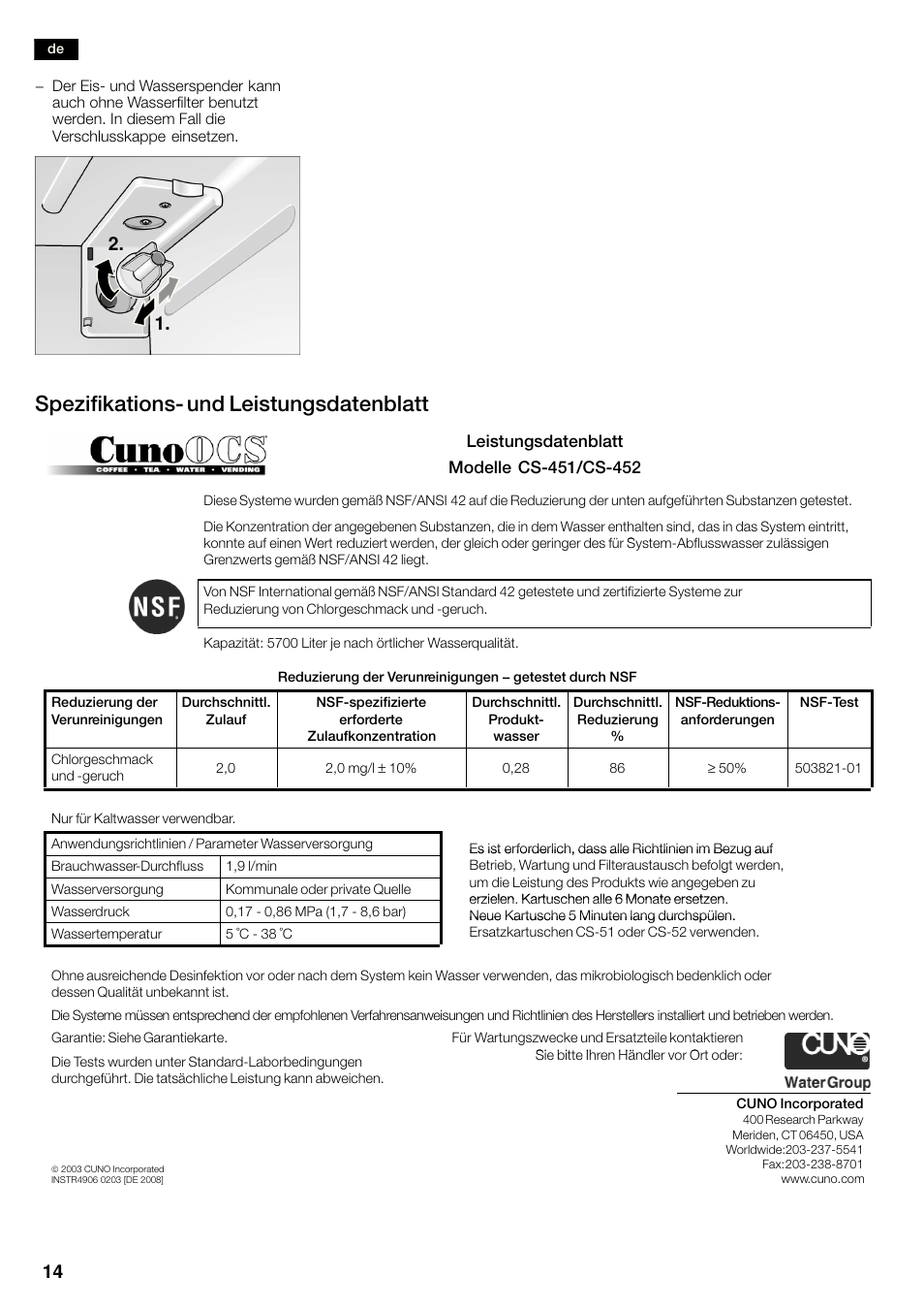 Spezifikationsć und leistungsdatenblatt | Bosch KAN60A45 Frigorífico americano No Frost Puertas acero mate antihuellas 180 x 90 cm EAN 4242002627571 User Manual | Page 14 / 263