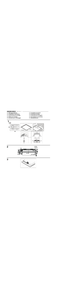 Bosch PCX815B90E Placa de gas 75 cm de ancho Acero inoxidable EAN 4242002510750 User Manual | 18 pages