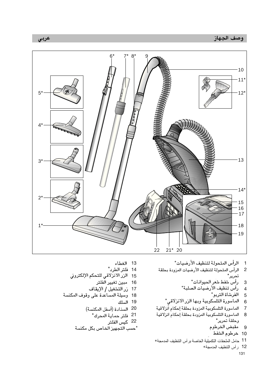 Bosch Aspiradores de trineo BGL452132 Maxxx 2100W hepa parquet EAN 4242002690698 User Manual | Page 132 / 151