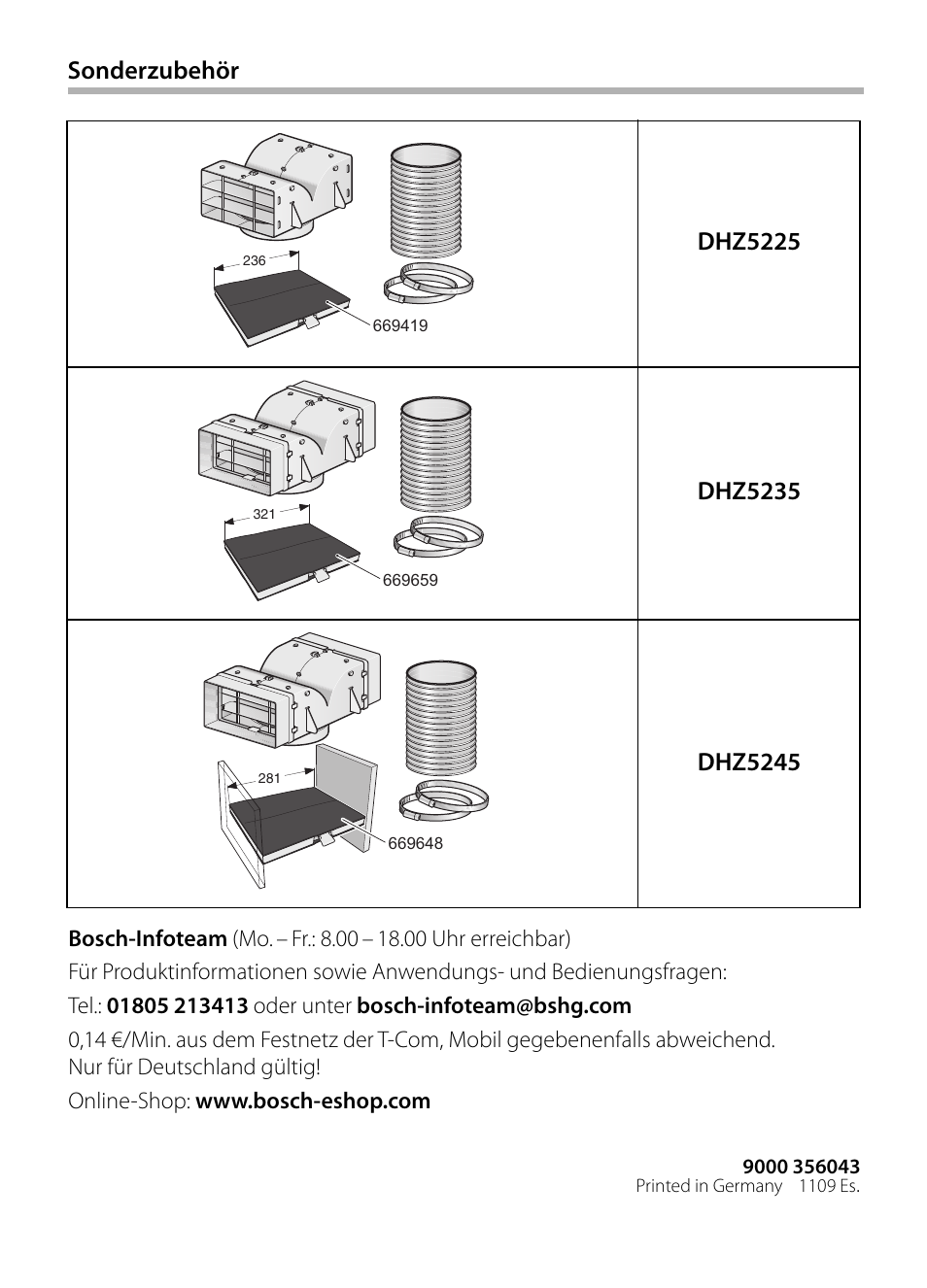 Bosch DWB129950 Diseño Box EAN 4242002490267 Ancho 120 cm User Manual | Page 108 / 108