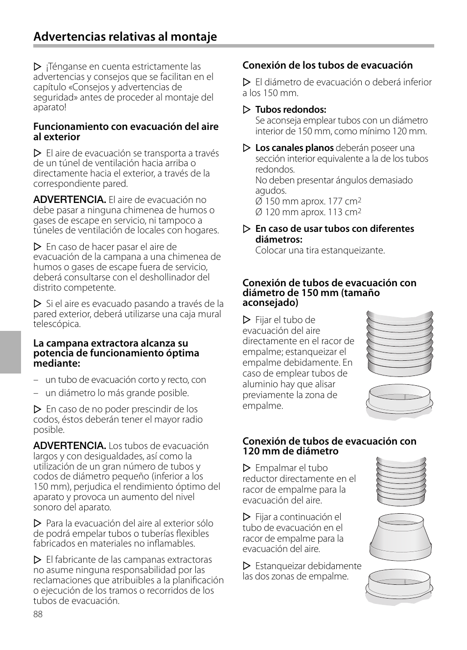 Advertencias relativas al montaje | Bosch DIB099950 Diseño Box EAN 4242002494395 Ancho 90 cm User Manual | Page 88 / 108