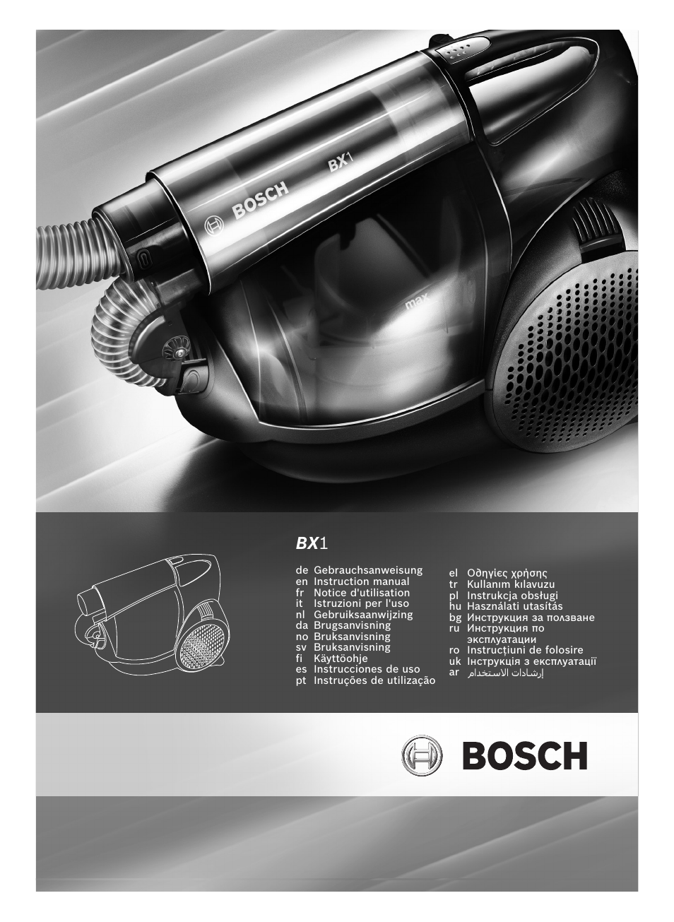 Bosch BX12222 Aspiradores sin bolsa BX1 parquet 2200 W EAN 4242002688992 User Manual | 142 pages