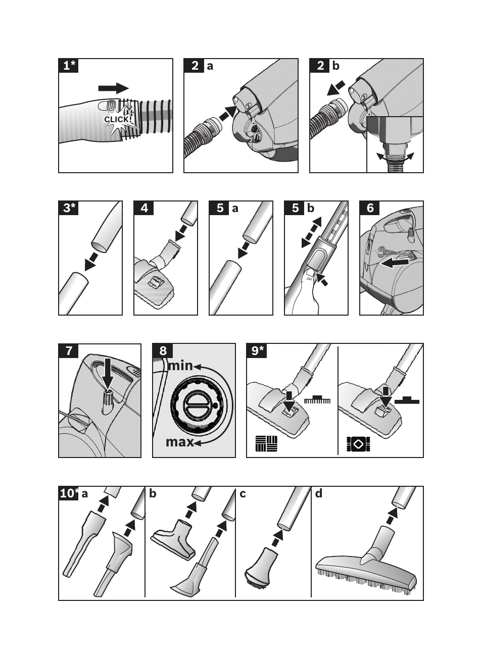 Min max | Bosch BX12222 Aspiradores sin bolsa BX1 parquet 2200 W EAN 4242002688992 User Manual | Page 138 / 142