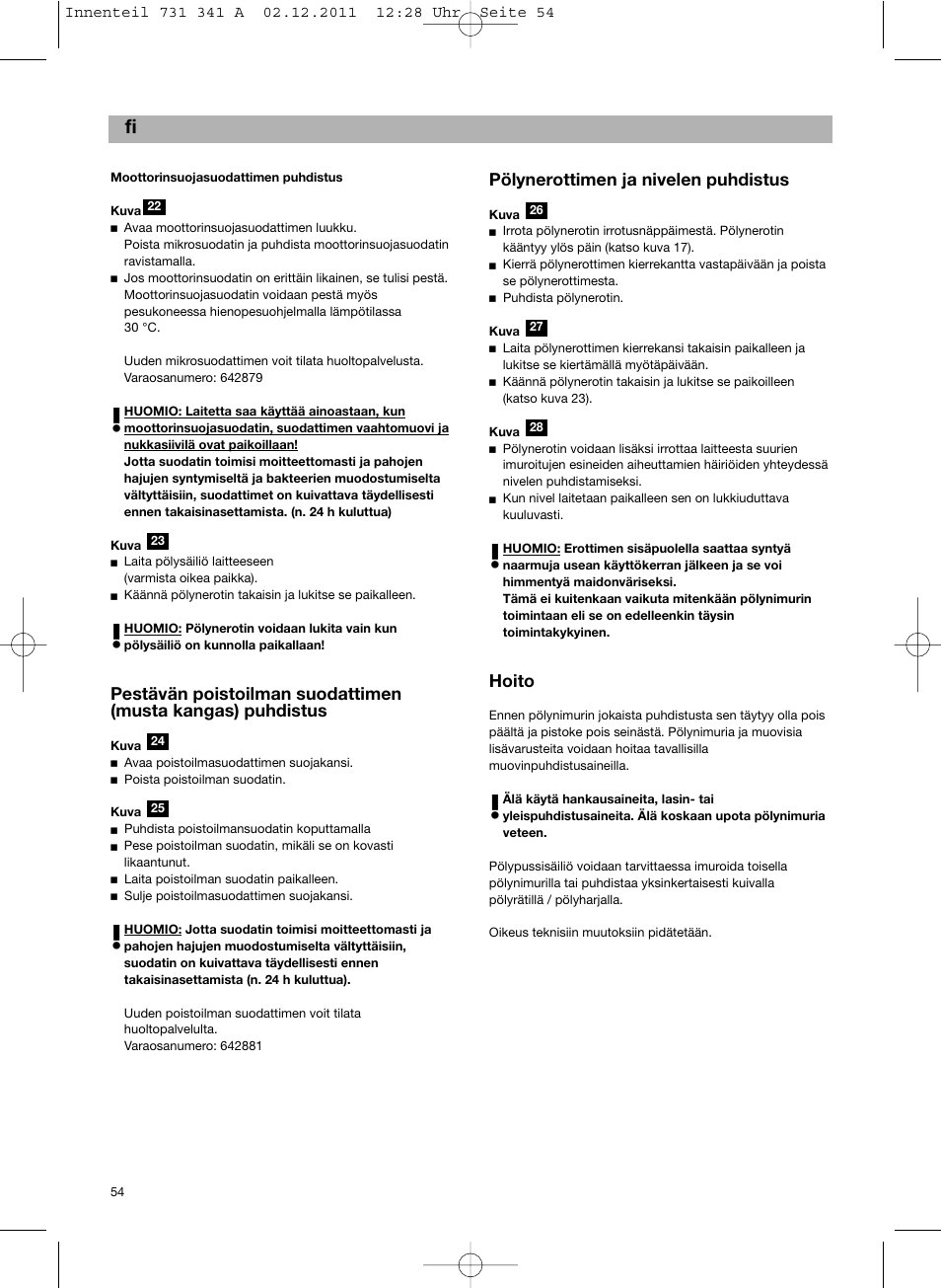 Bosch BX12222 Aspiradores sin bolsa BX1 parquet 2200 W EAN 4242002688992 User Manual | Page 55 / 142