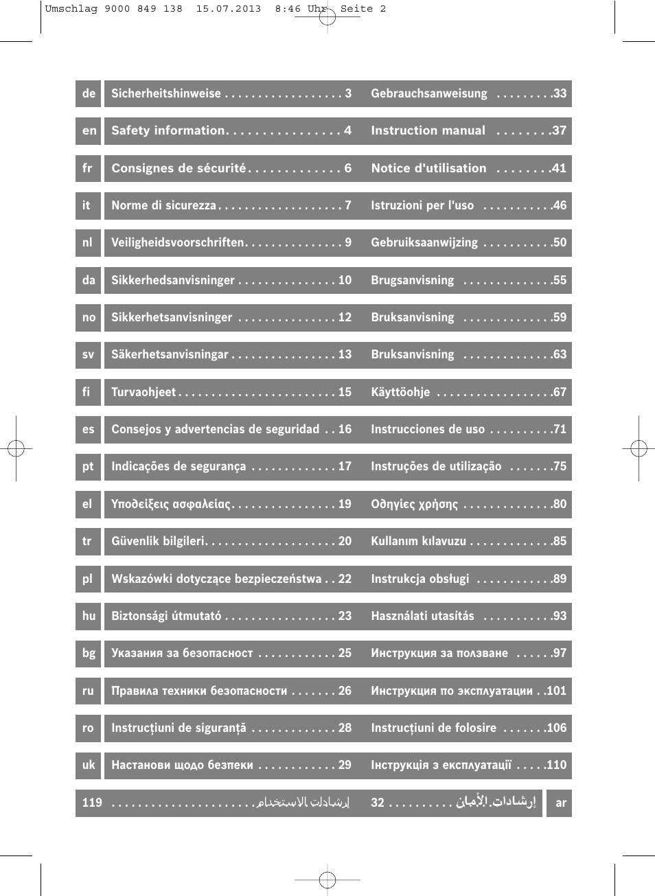 Bosch Aspiradores de trineo BSGL32282 BSGL32282 OZBT GL-30 bagbagless parquet hepa User Manual | Page 2 / 140