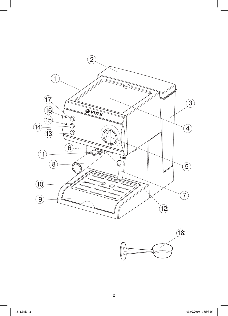 Vitek VT-1511 User Manual | Page 2 / 60