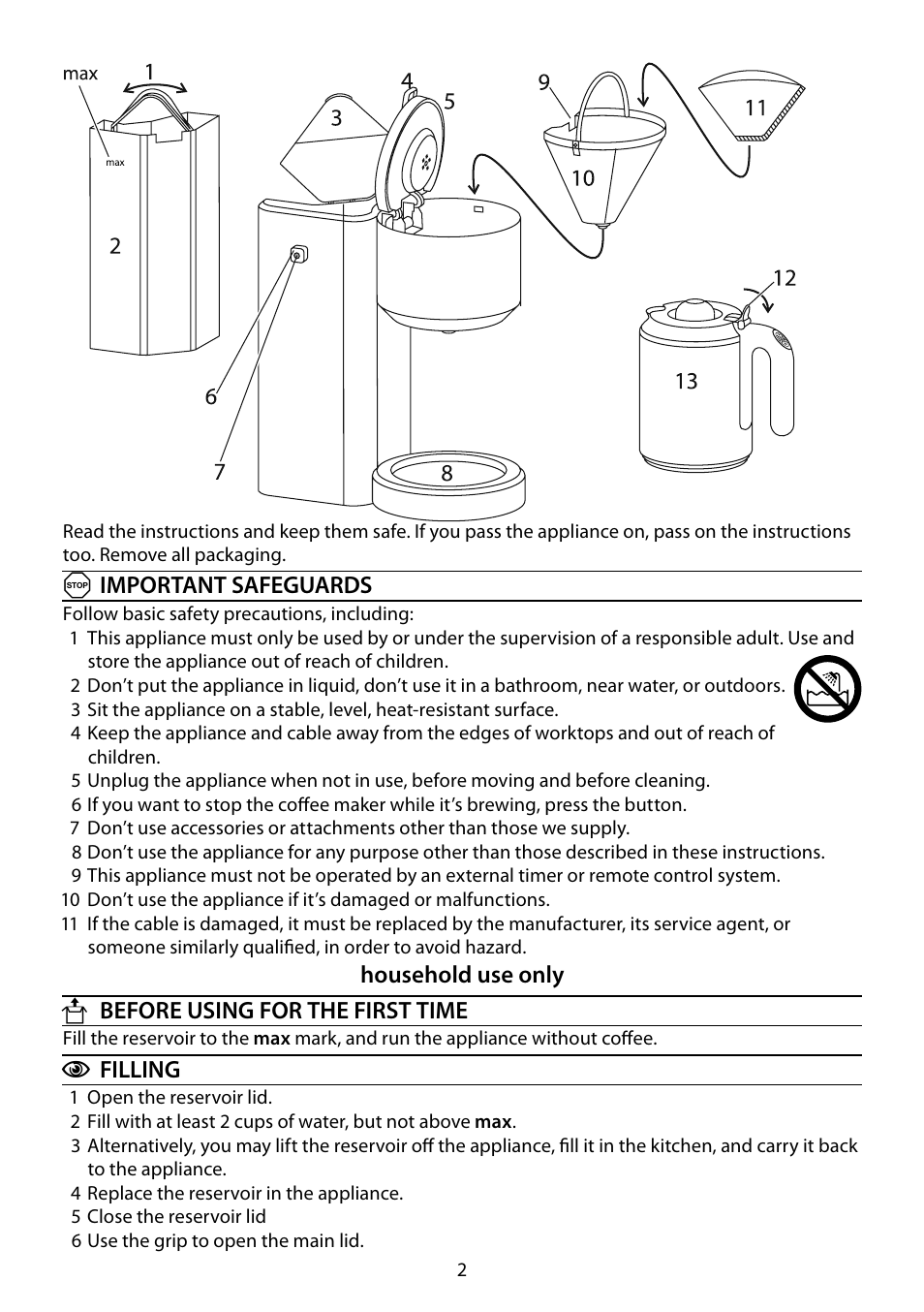 RUSSELL HOBBS ALLURE User Manual | Page 2 / 48