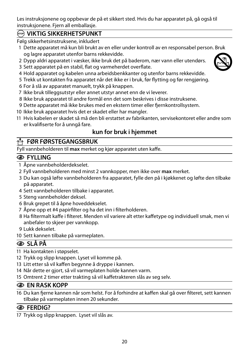 RUSSELL HOBBS ALLURE User Manual | Page 20 / 48