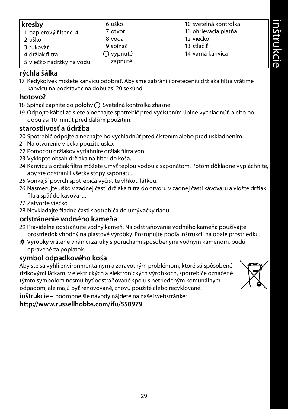 RUSSELL HOBBS JUNGLE GREEN User Manual | Page 29 / 48