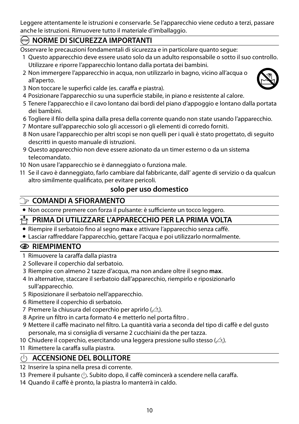 RUSSELL HOBBS STEEL TOUCH User Manual | Page 10 / 48