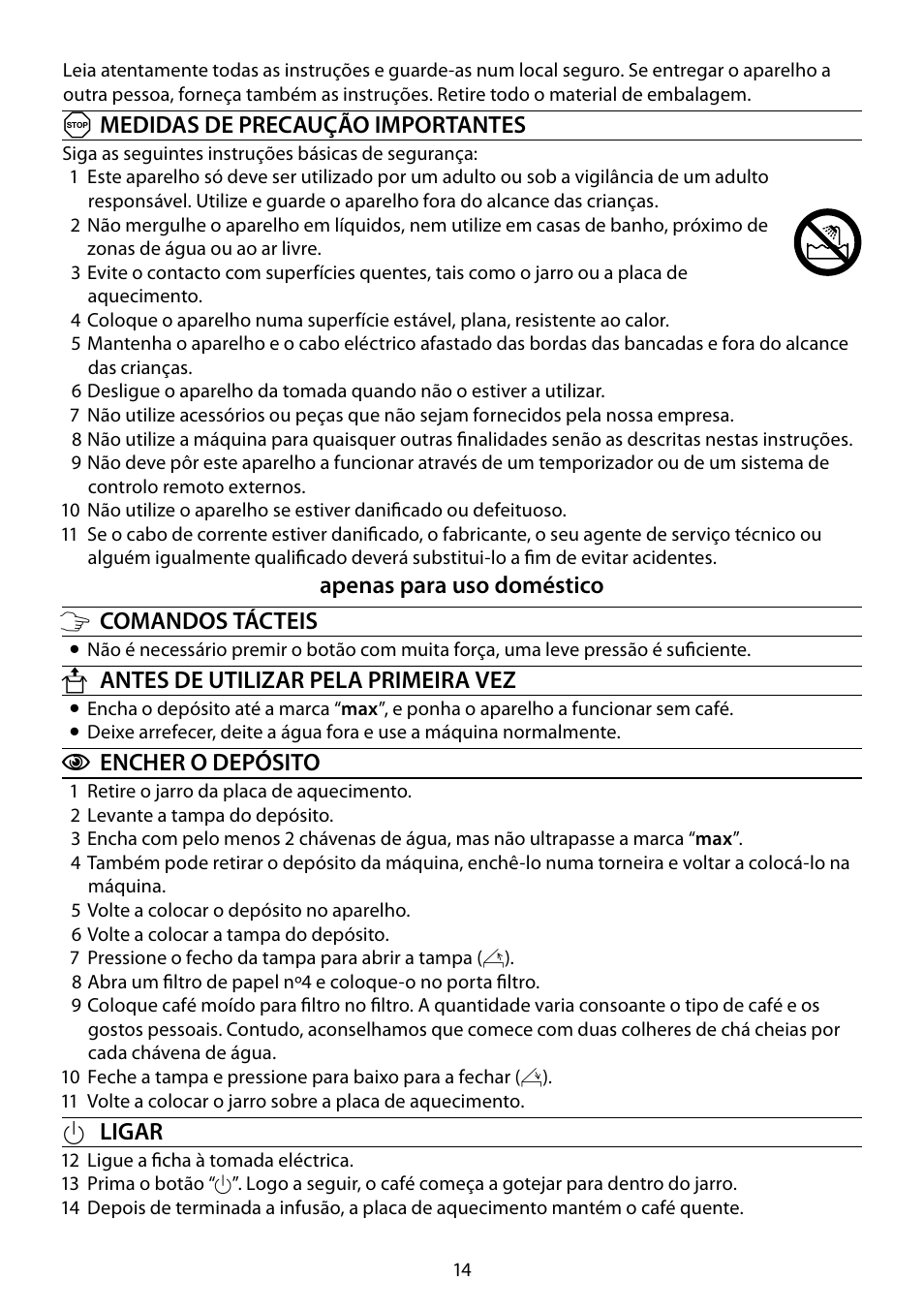 RUSSELL HOBBS STEEL TOUCH User Manual | Page 14 / 48