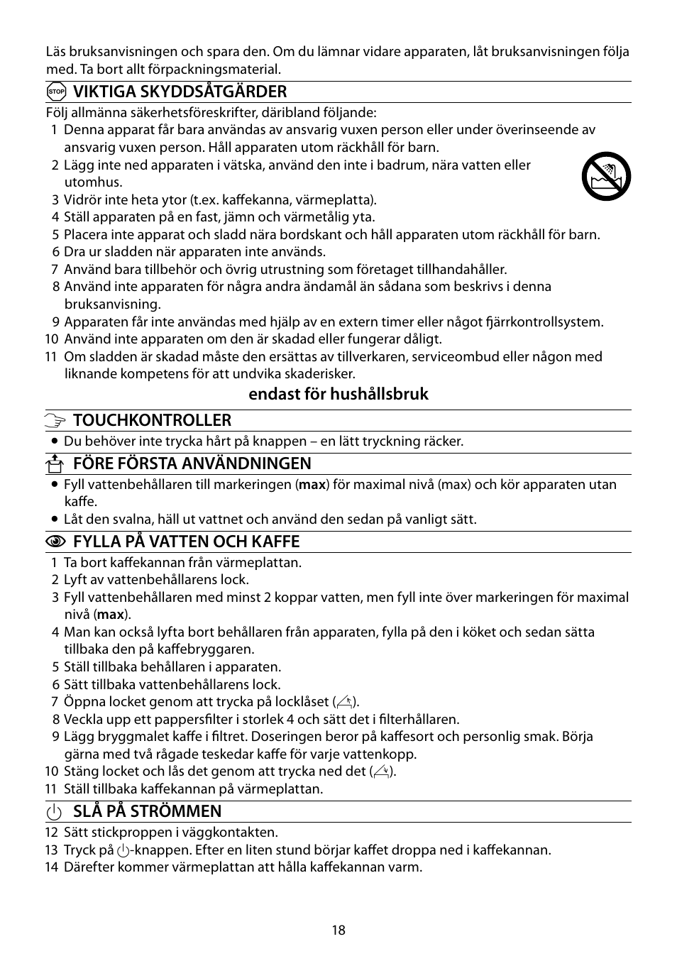 RUSSELL HOBBS STEEL TOUCH User Manual | Page 18 / 48