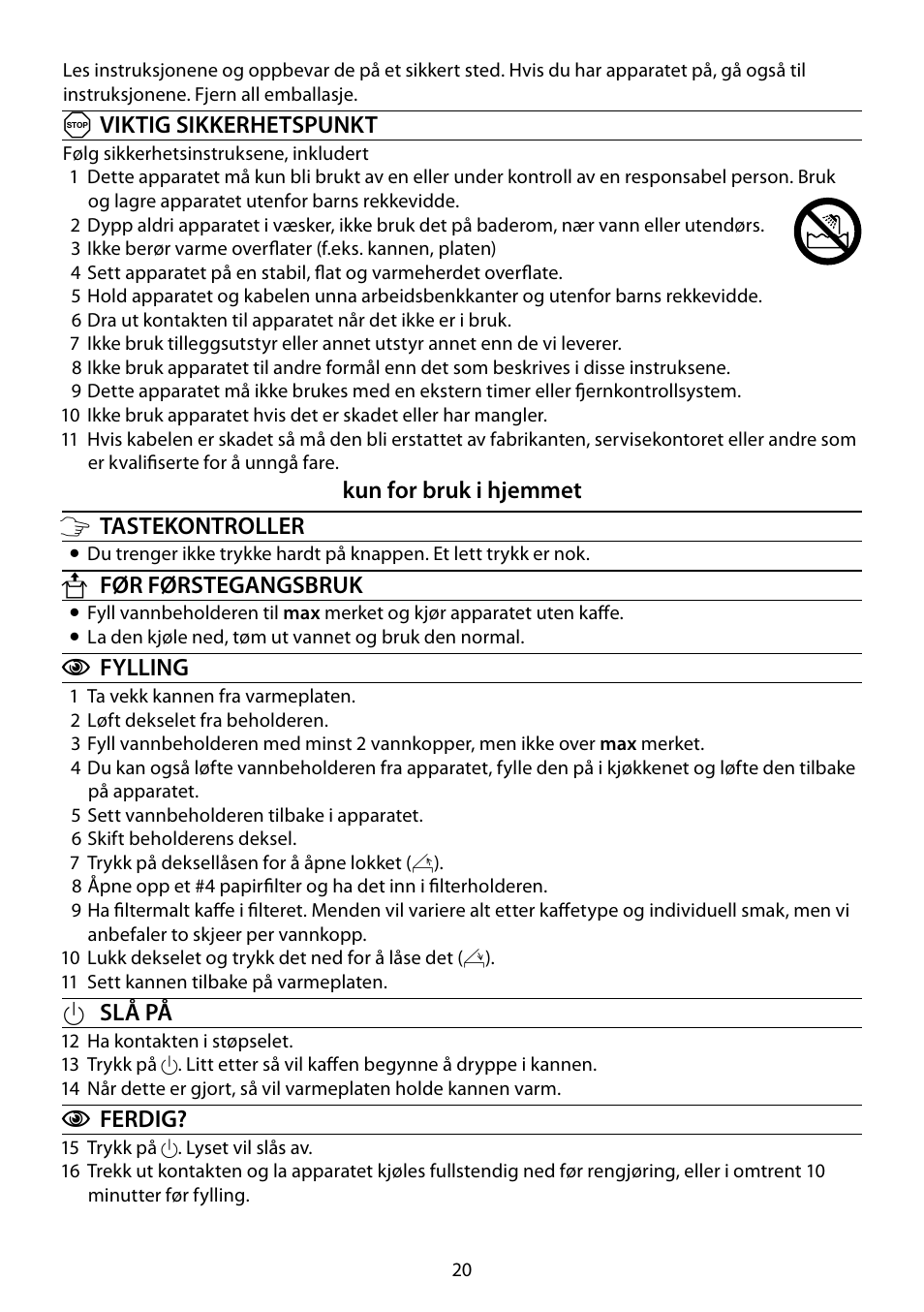 RUSSELL HOBBS STEEL TOUCH User Manual | Page 20 / 48