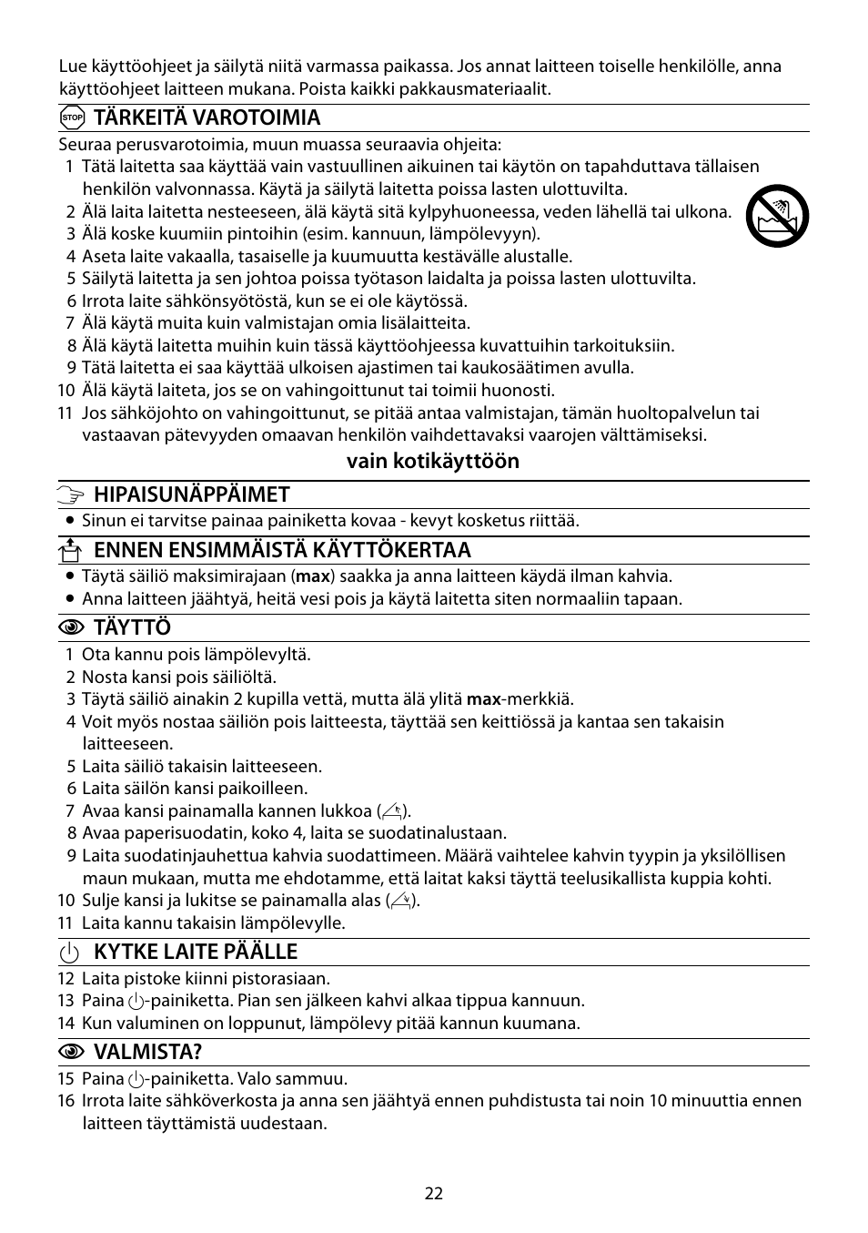 RUSSELL HOBBS STEEL TOUCH User Manual | Page 22 / 48