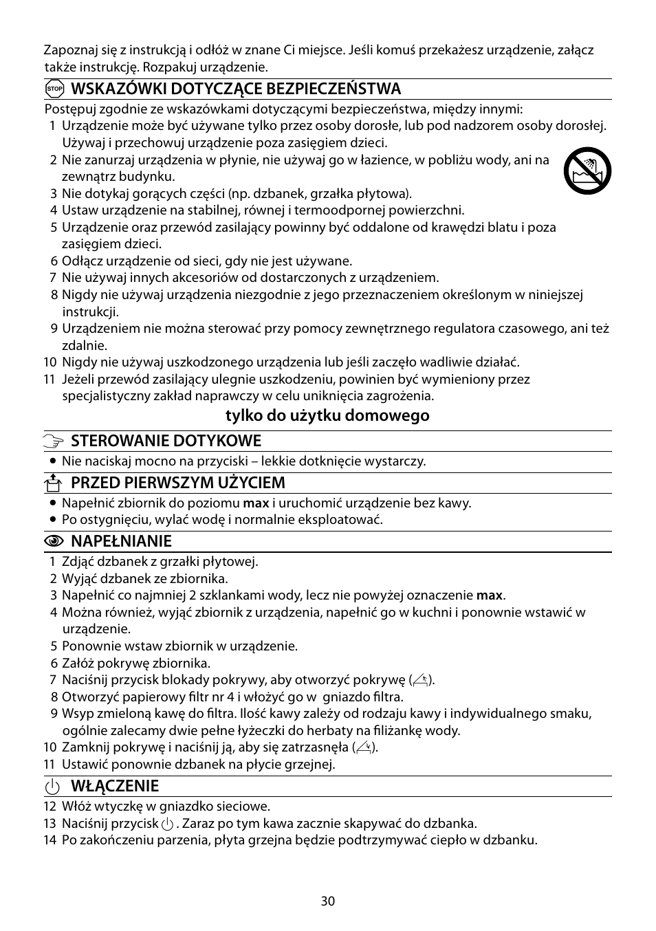 RUSSELL HOBBS STEEL TOUCH User Manual | Page 30 / 48