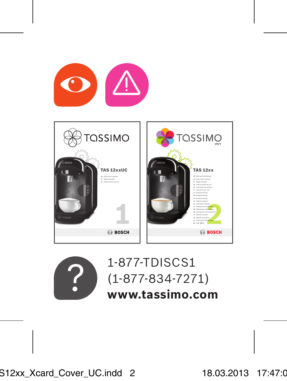 Bh a | Bosch TASSIMO T12 TAS1202 User Manual | Page 2 / 6