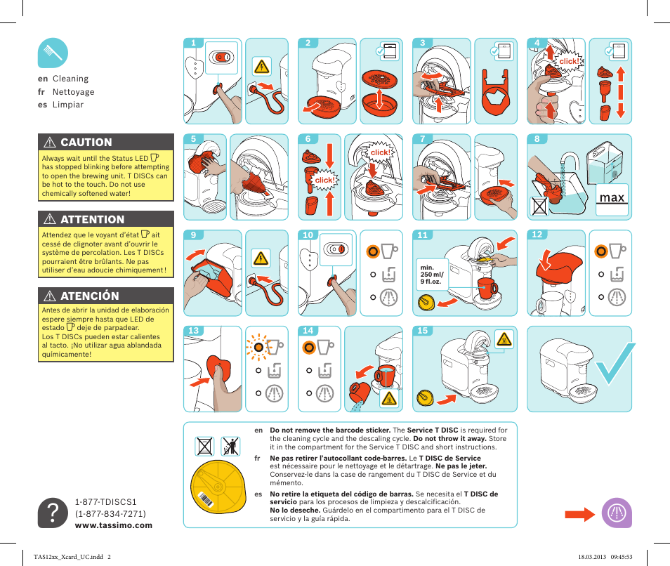 Ef h | Bosch TASSIMO T12 TAS1202 User Manual | Page 4 / 6