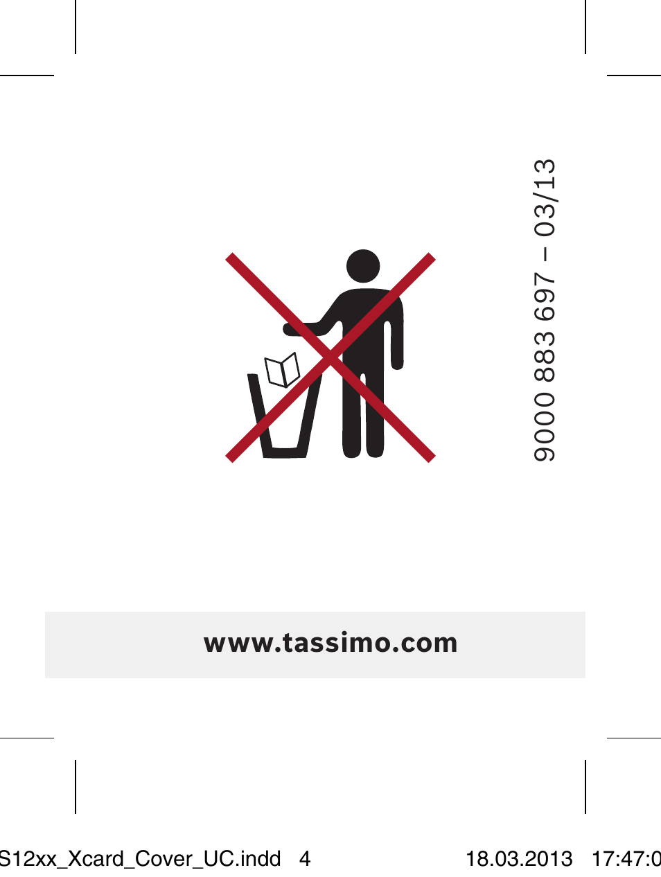 Bosch TASSIMO T12 TAS1202 User Manual | Page 6 / 6