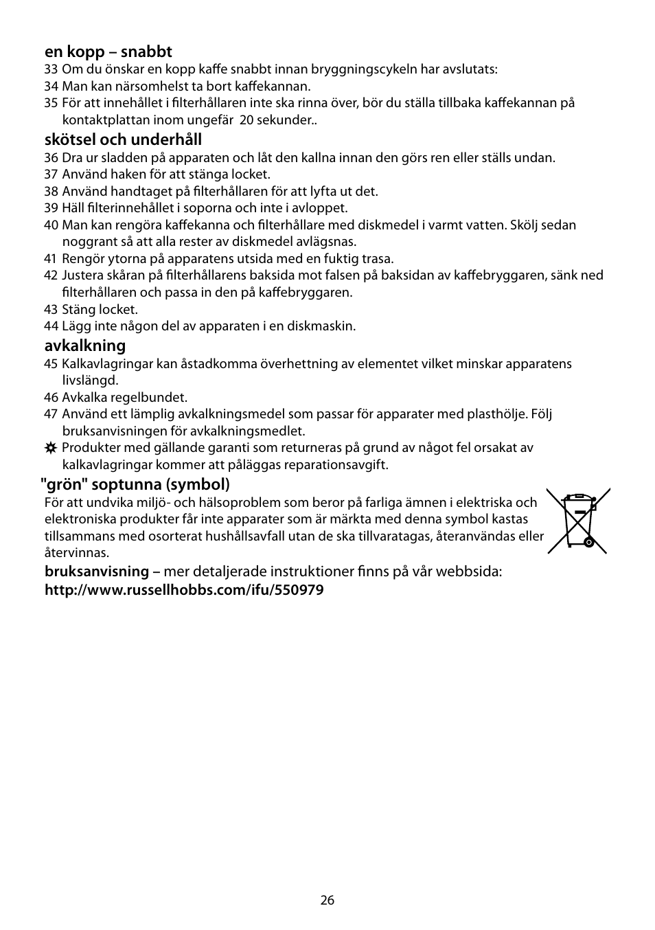 RUSSELL HOBBS DELUXE User Manual | Page 26 / 68