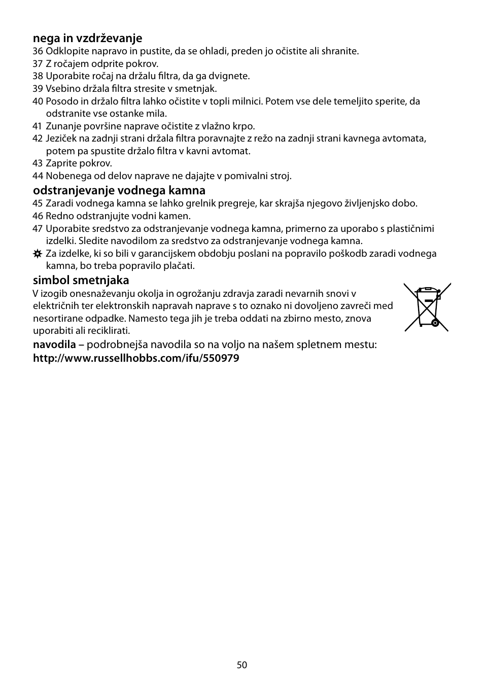 RUSSELL HOBBS DELUXE User Manual | Page 50 / 68