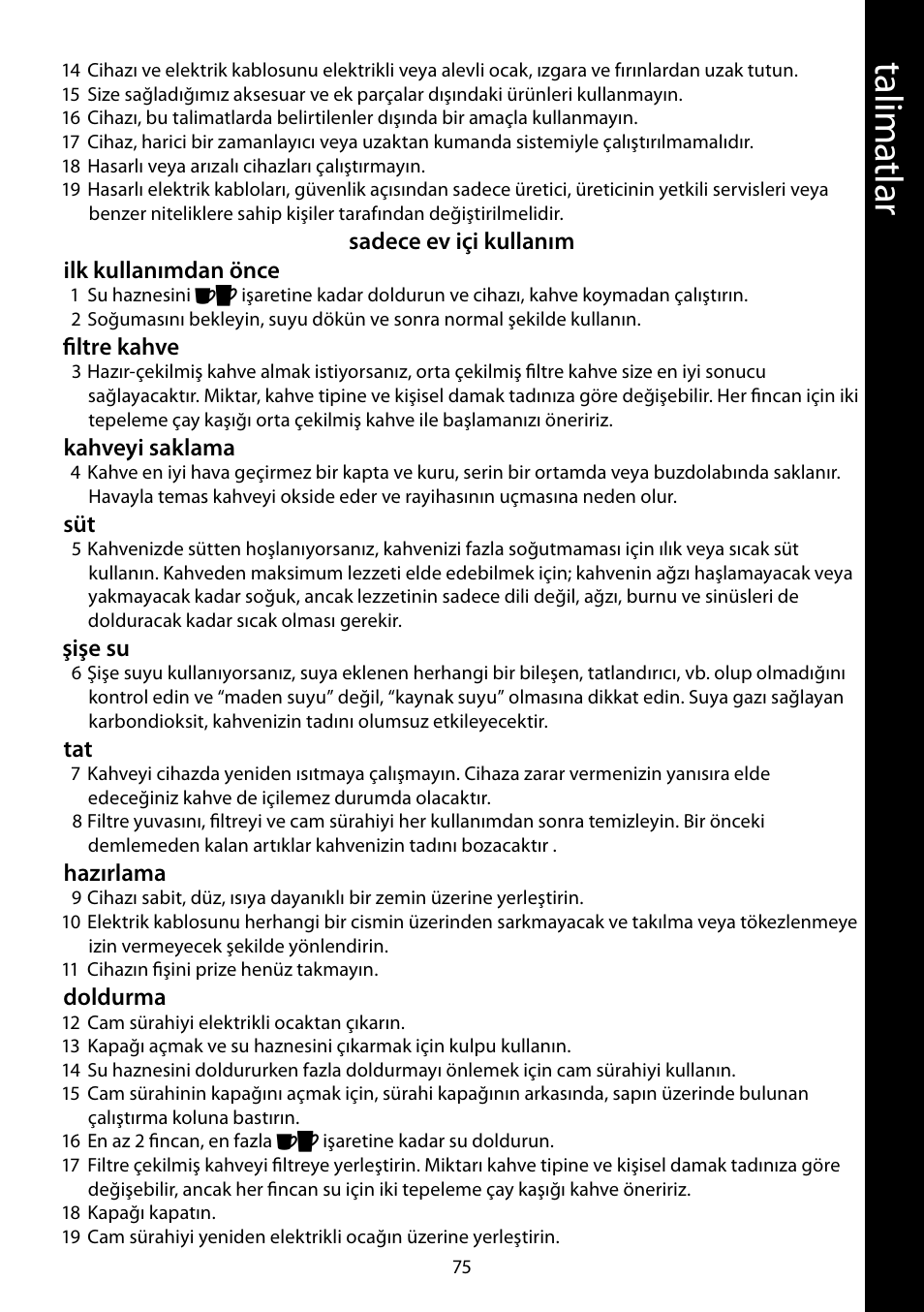 Ta lim atl ar | RUSSELL HOBBS PURPLE PASSION User Manual | Page 75 / 88