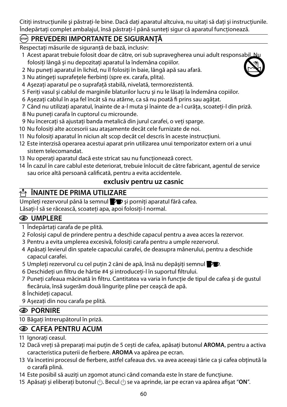 RUSSELL HOBBS COTTAGE FLORAL User Manual | Page 60 / 68