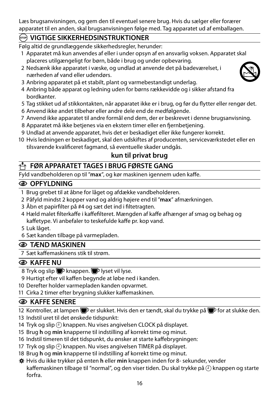 RUSSELL HOBBS MONO User Manual | Page 16 / 48