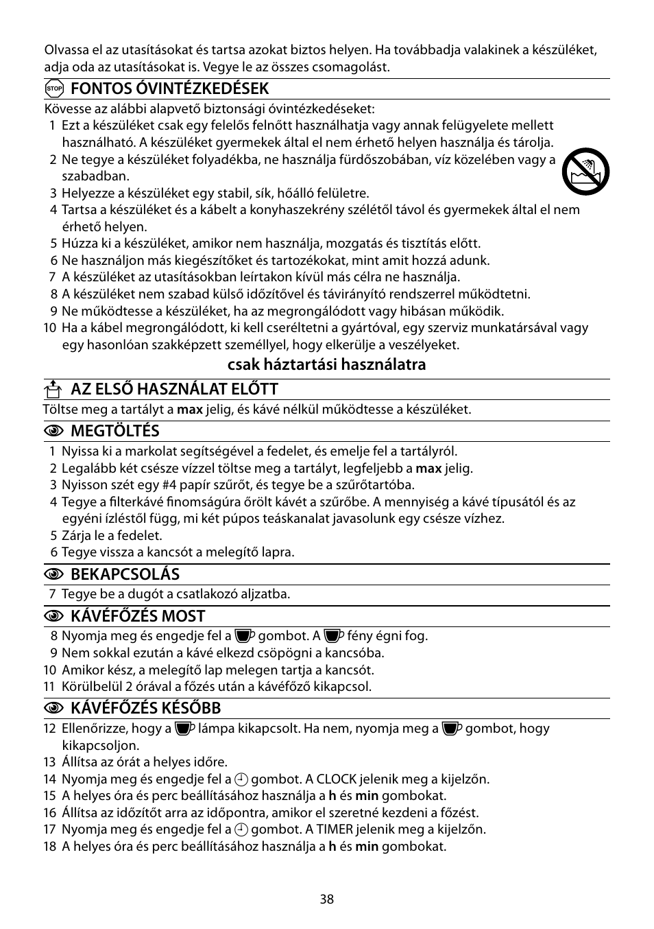 RUSSELL HOBBS MONO User Manual | Page 38 / 48