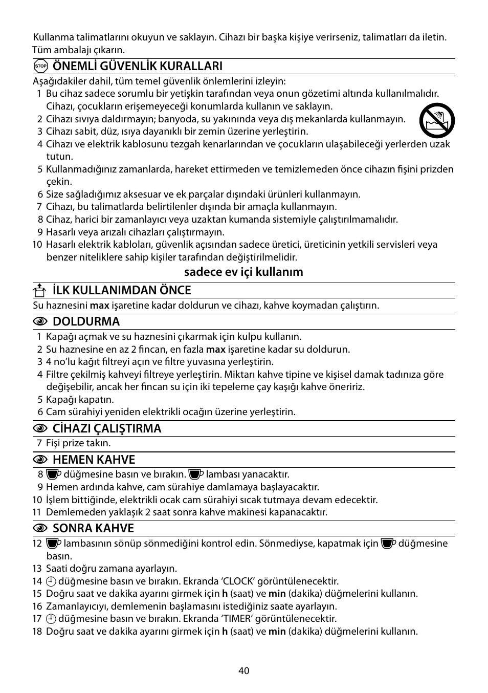 RUSSELL HOBBS MONO User Manual | Page 40 / 48