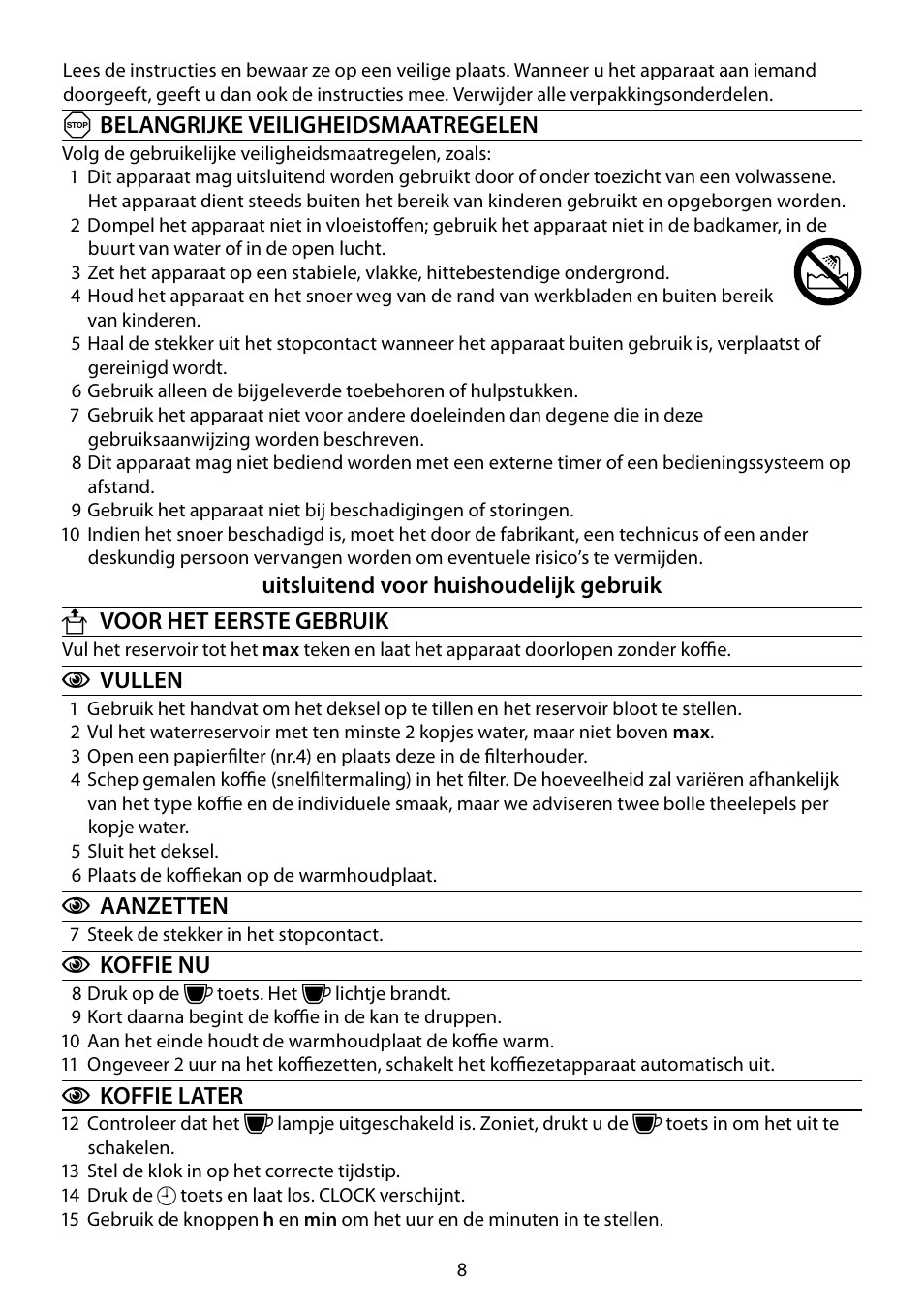 RUSSELL HOBBS MONO User Manual | Page 8 / 48