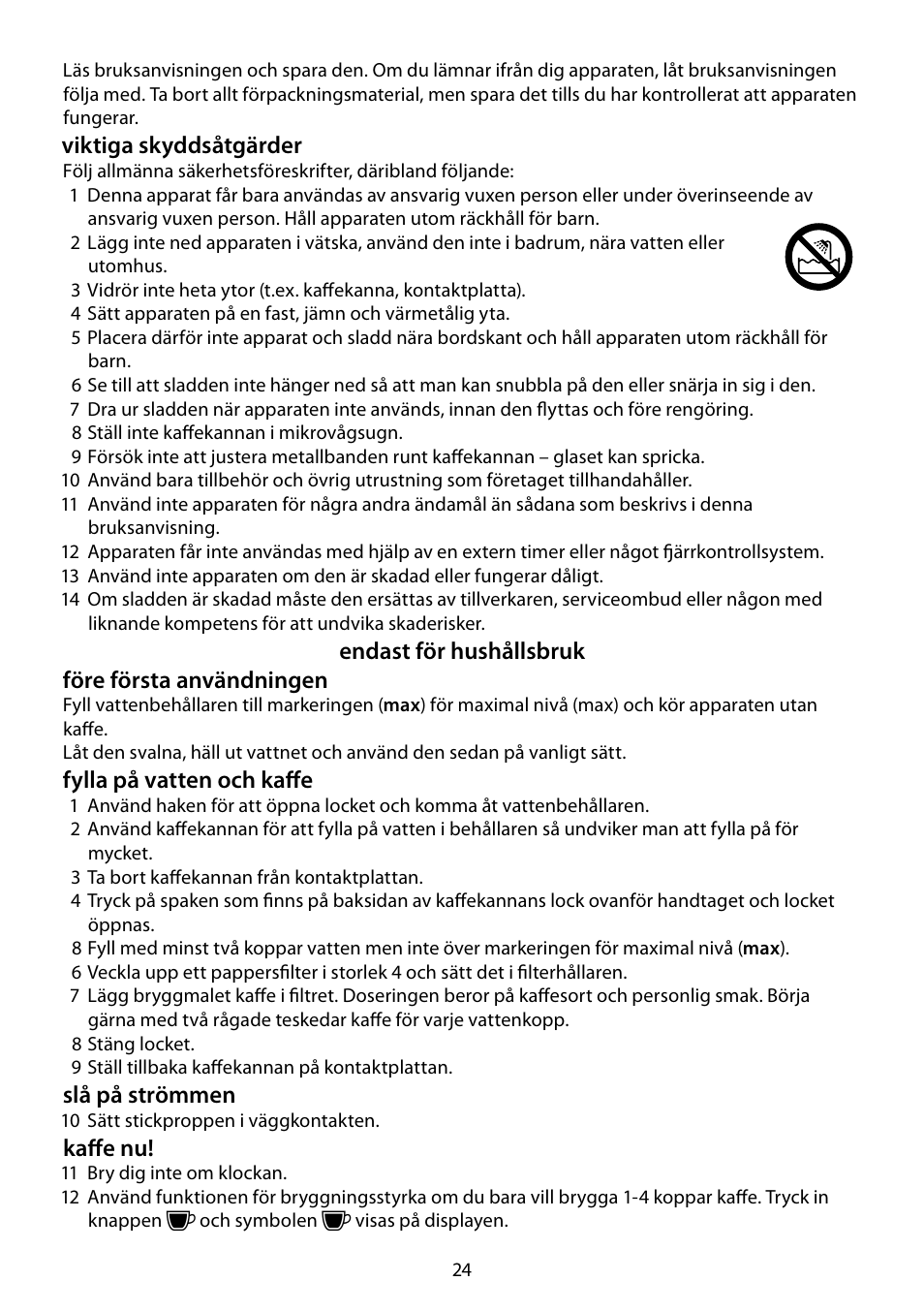 RUSSELL HOBBS FUTURA User Manual | Page 24 / 68