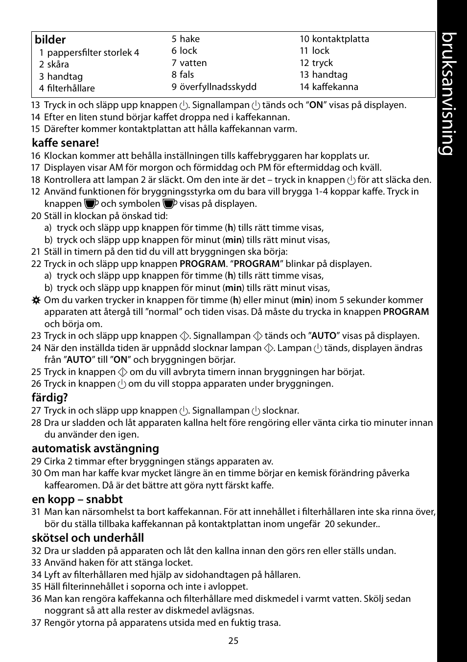 Br uk sa nv isnin g | RUSSELL HOBBS FUTURA User Manual | Page 25 / 68