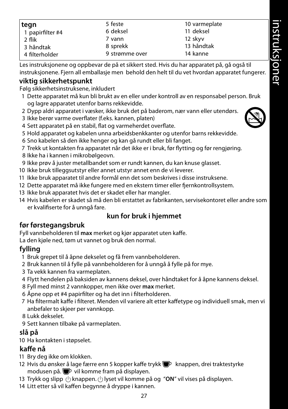 RUSSELL HOBBS FUTURA User Manual | Page 27 / 68