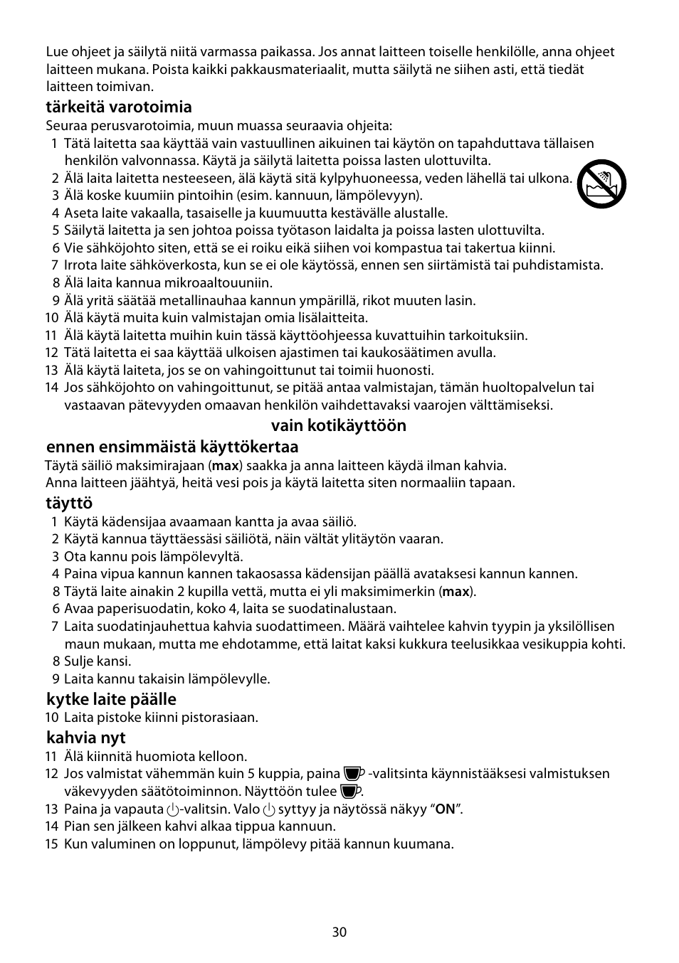 RUSSELL HOBBS FUTURA User Manual | Page 30 / 68