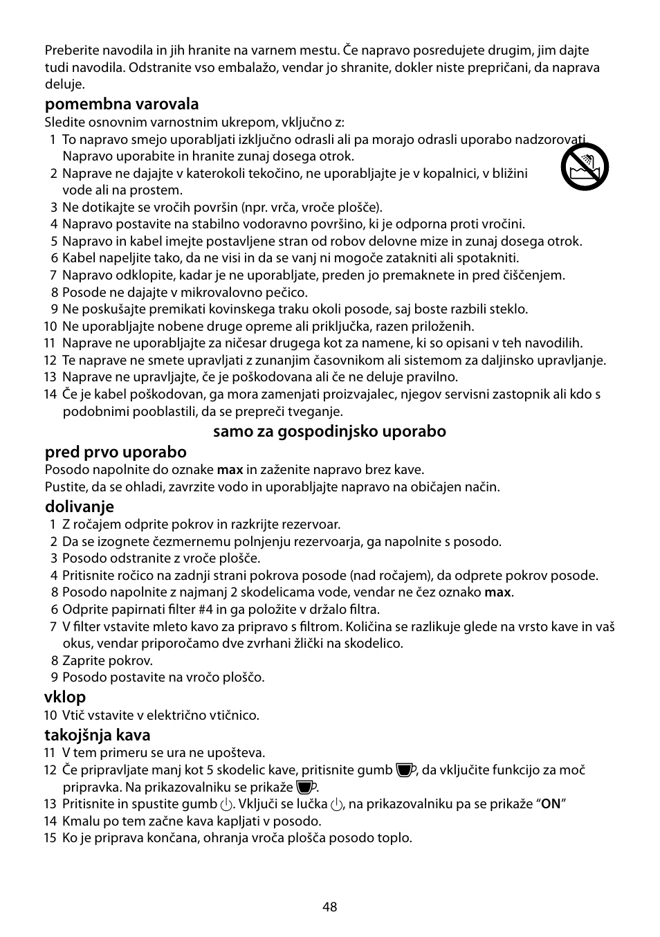 RUSSELL HOBBS FUTURA User Manual | Page 48 / 68