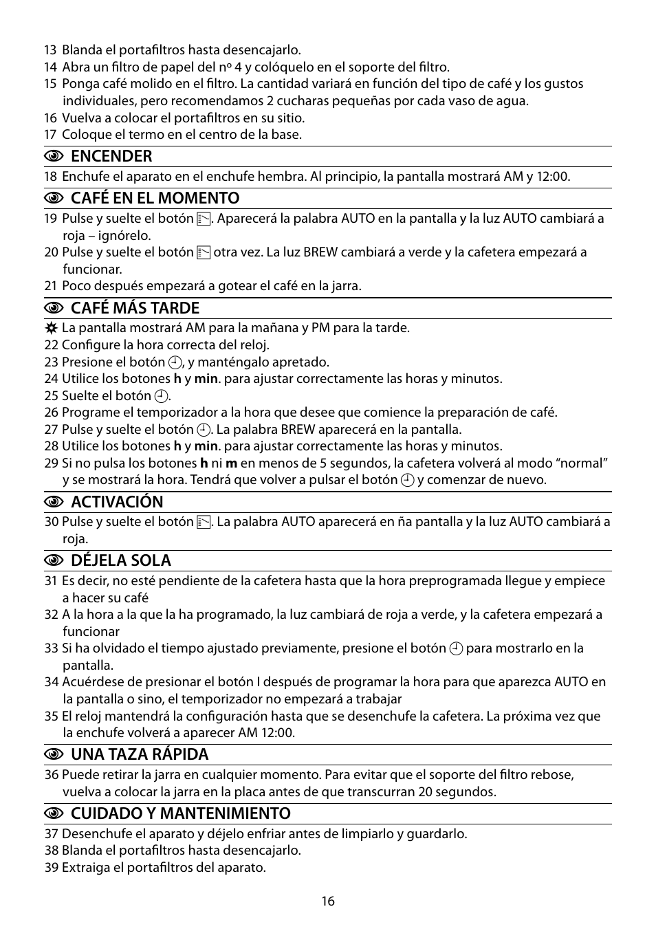 RUSSELL HOBBS STYLO User Manual | Page 16 / 68