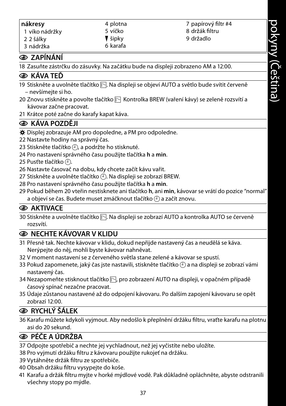 Pok yn y ( če šti na ) | RUSSELL HOBBS STYLO User Manual | Page 37 / 68