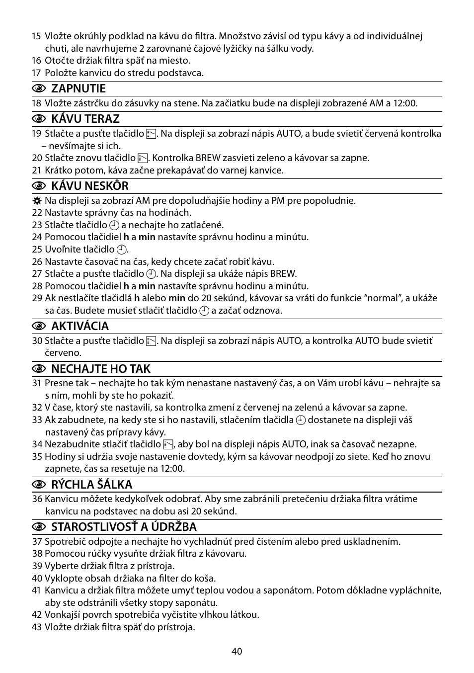 RUSSELL HOBBS STYLO User Manual | Page 40 / 68